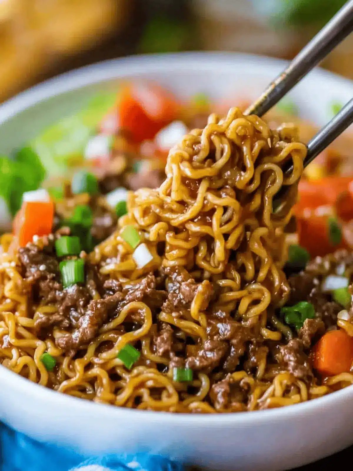 Slow Cooker Beef Ramen Noodles