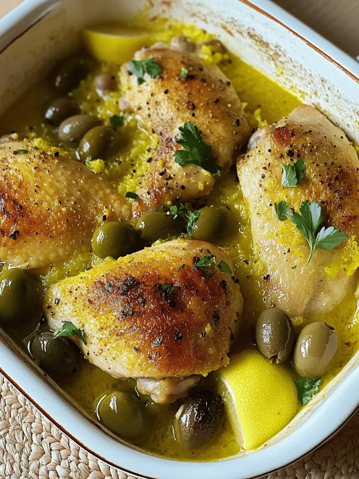 Claudia Roden's Chicken with Olives and Lemon
