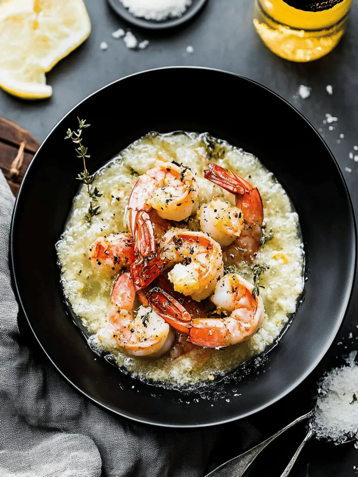 Prosecco Butter Poached Shrimp