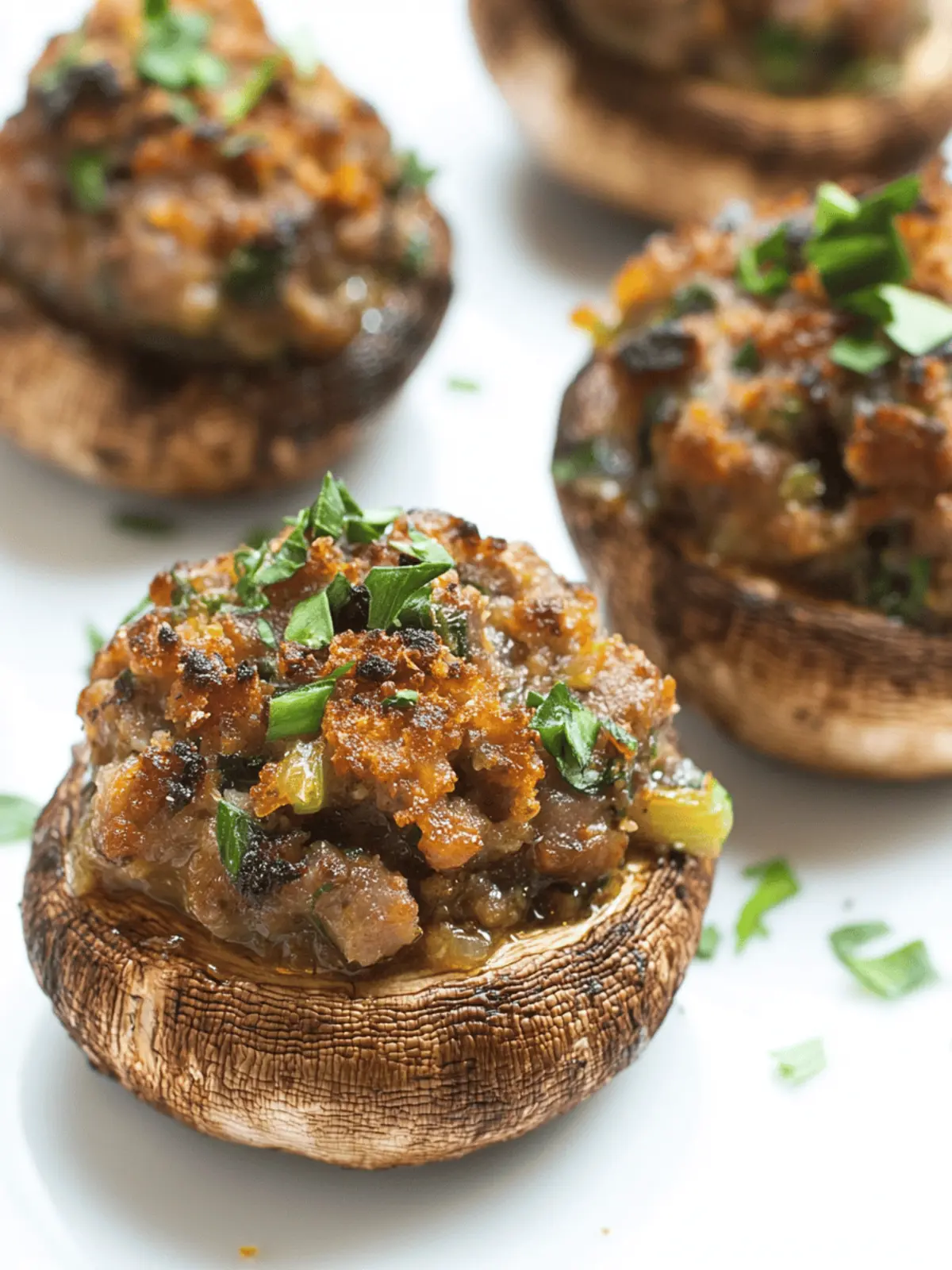 Sausage-Stuffed Mushrooms