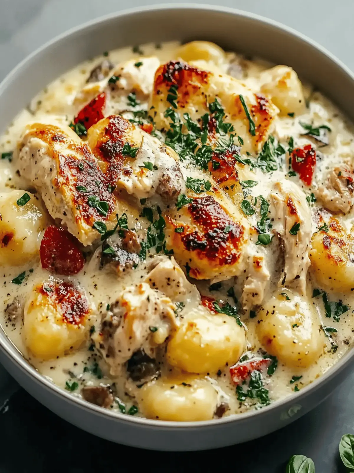 One Pot Gnocchi Chicken Pot Pie
