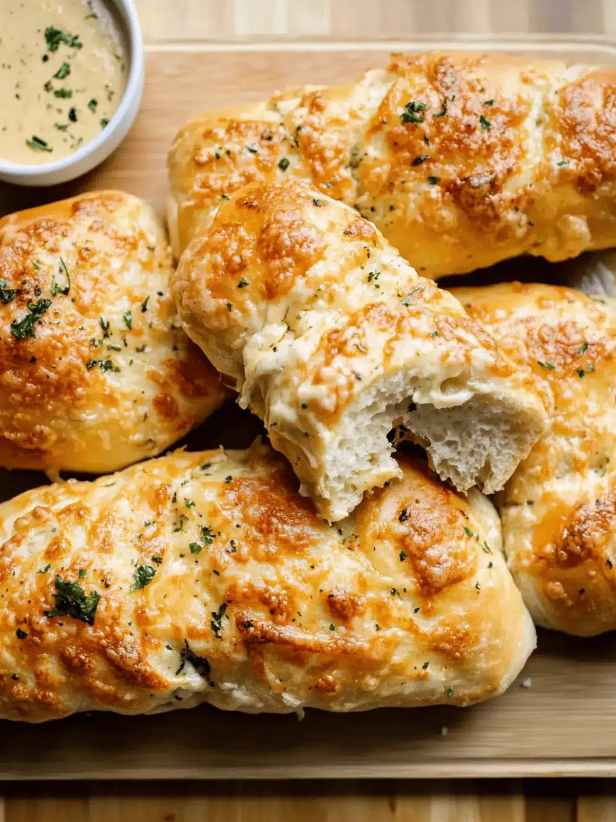 Soft Chicken Alfredo Bread