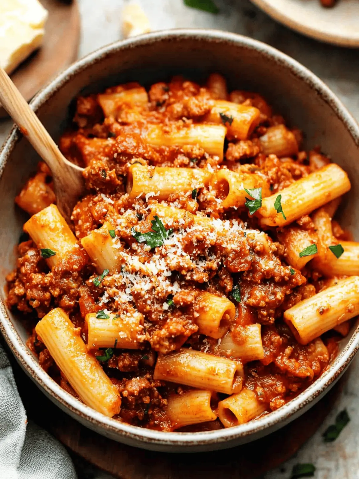 Slowly Simmered Italian Sausage Ragu