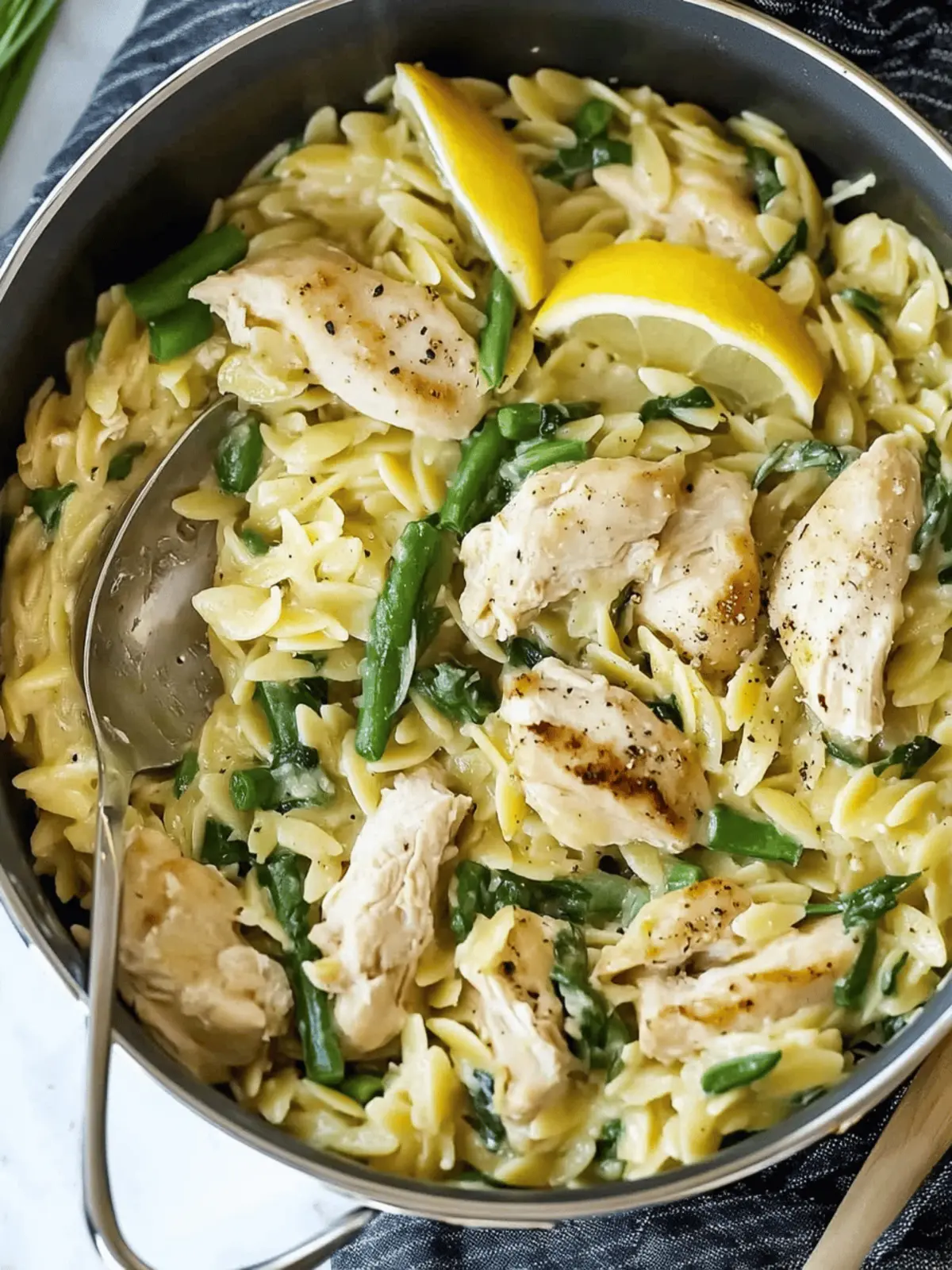 One Pot Lemon Chicken Orzo