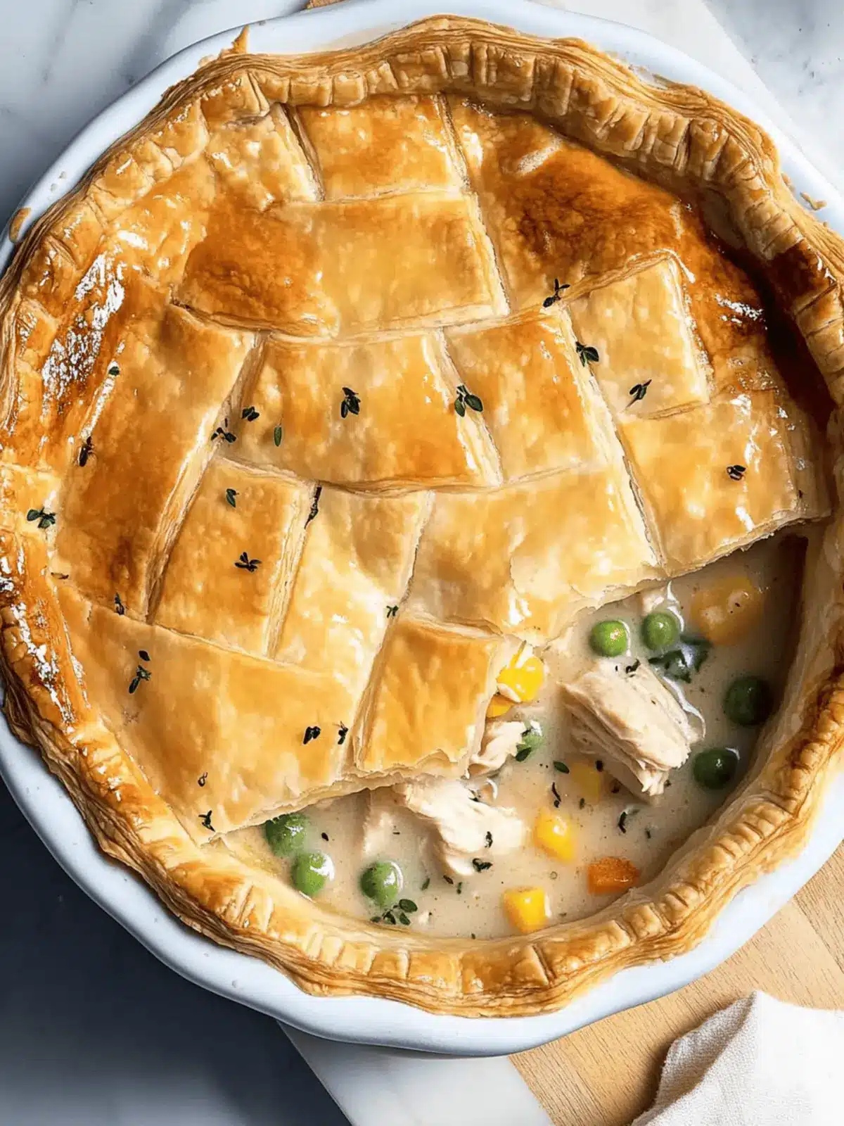 Puff Pastry Chicken Pot Pie