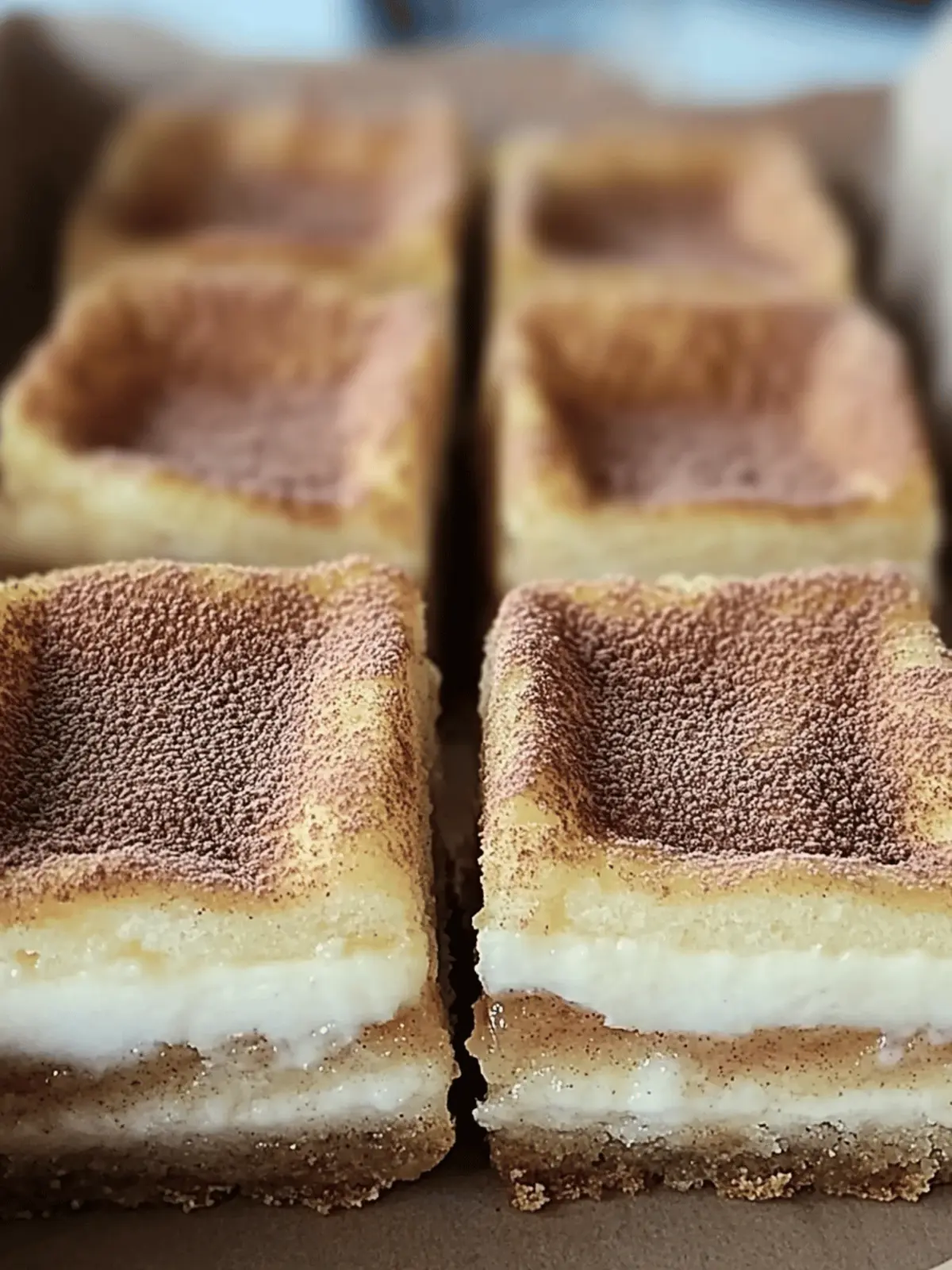 Cinnamon Churro Cheesecake Bars Recipe