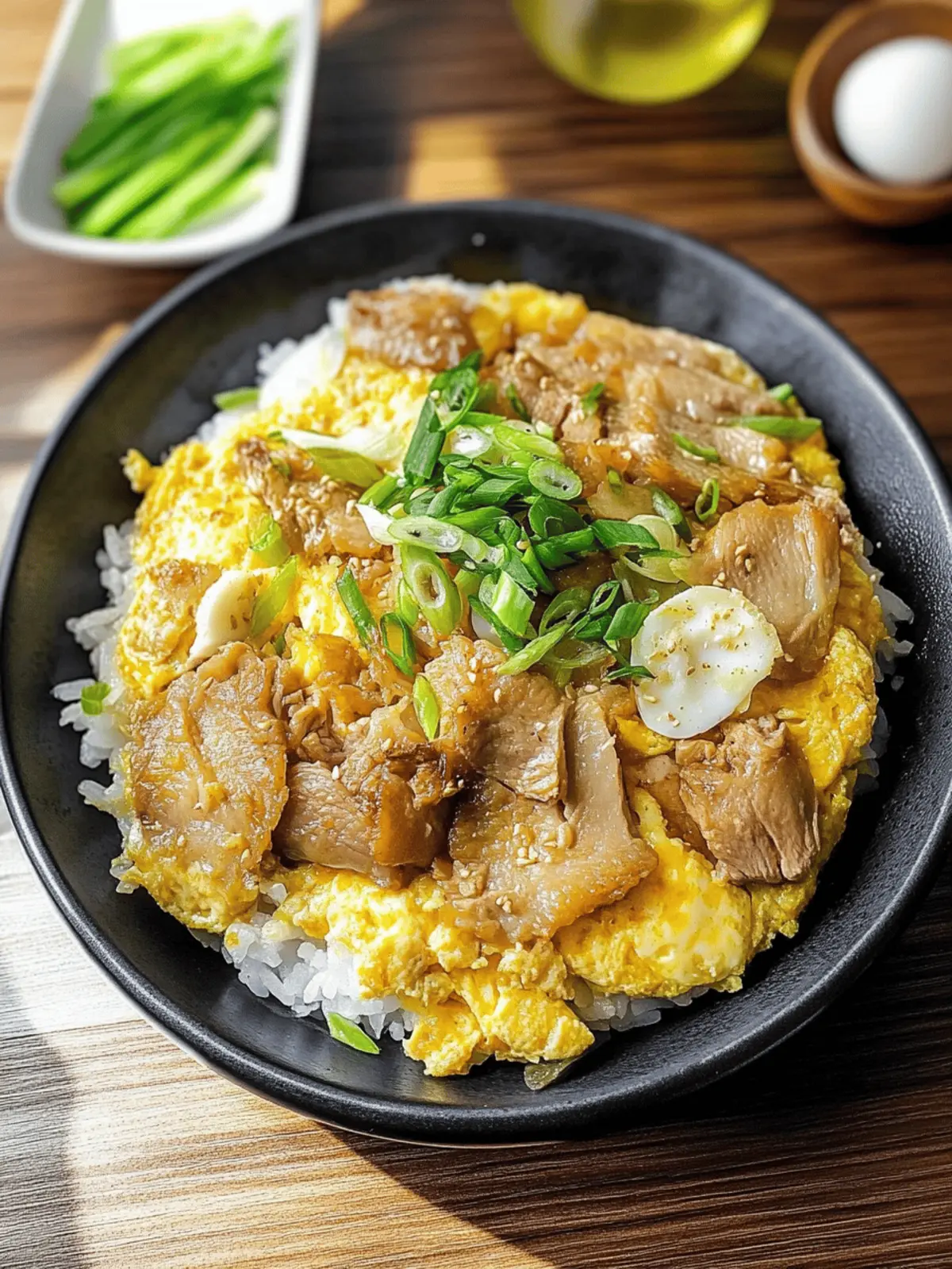 Oyakodon (Japanese Chicken and Egg Rice)