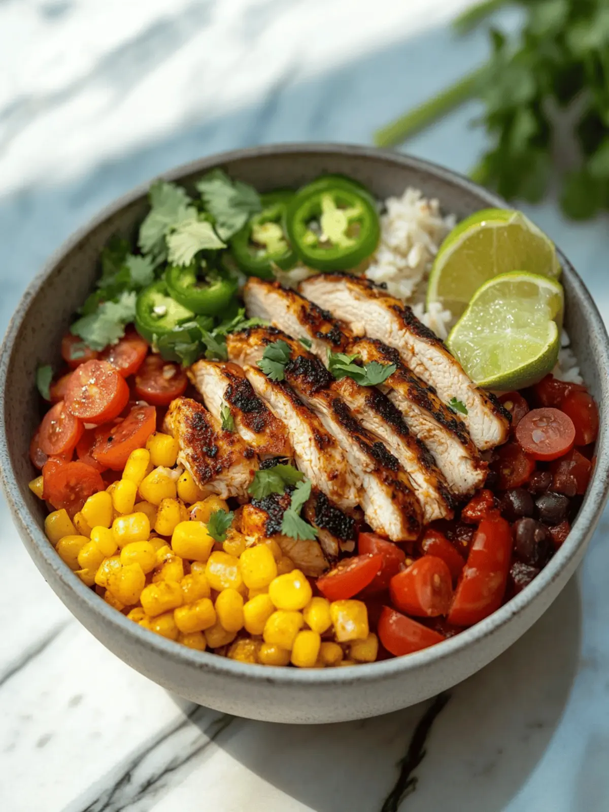 Healthy Tex-Mex Chicken Bowl (Ready in 30 Minutes!)