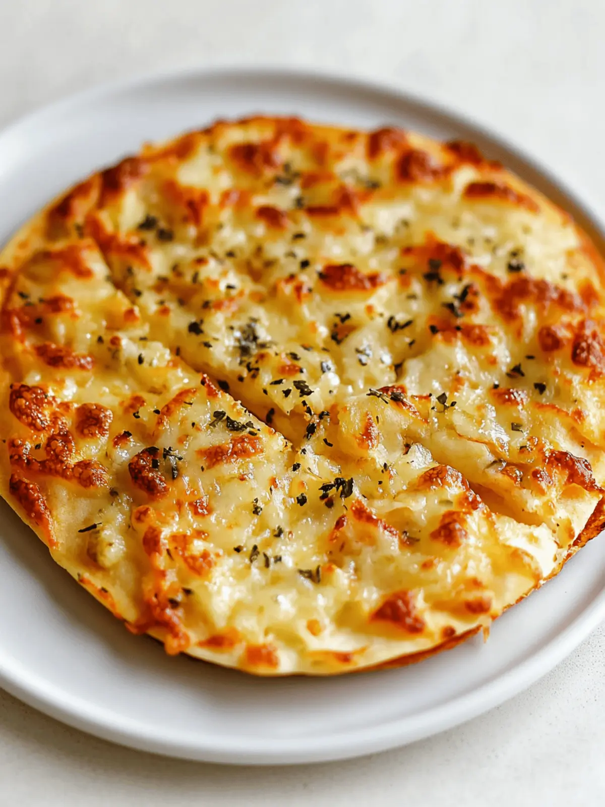 Air Fryer Tortilla Garlic Bread
