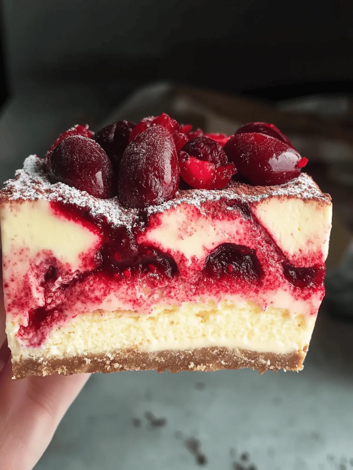 No-Bake Cranberry Tiramisu