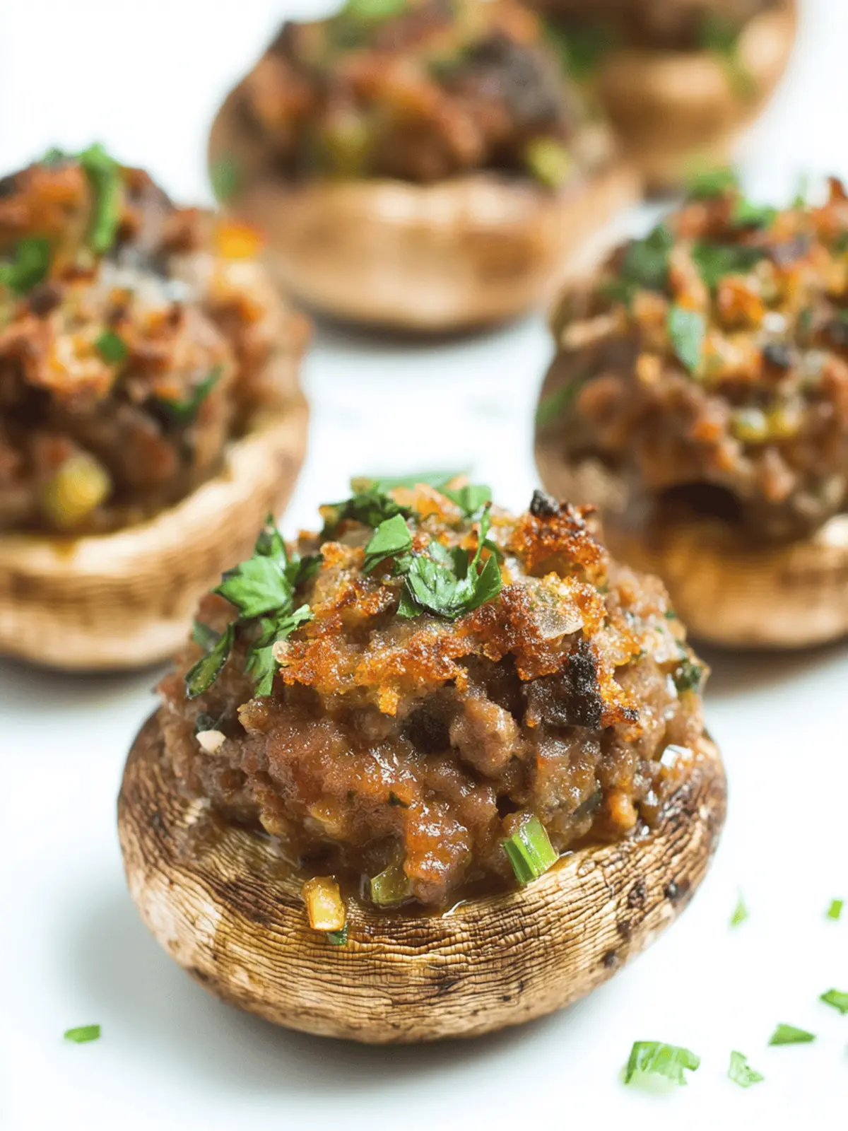 Sausage-Stuffed Mushrooms