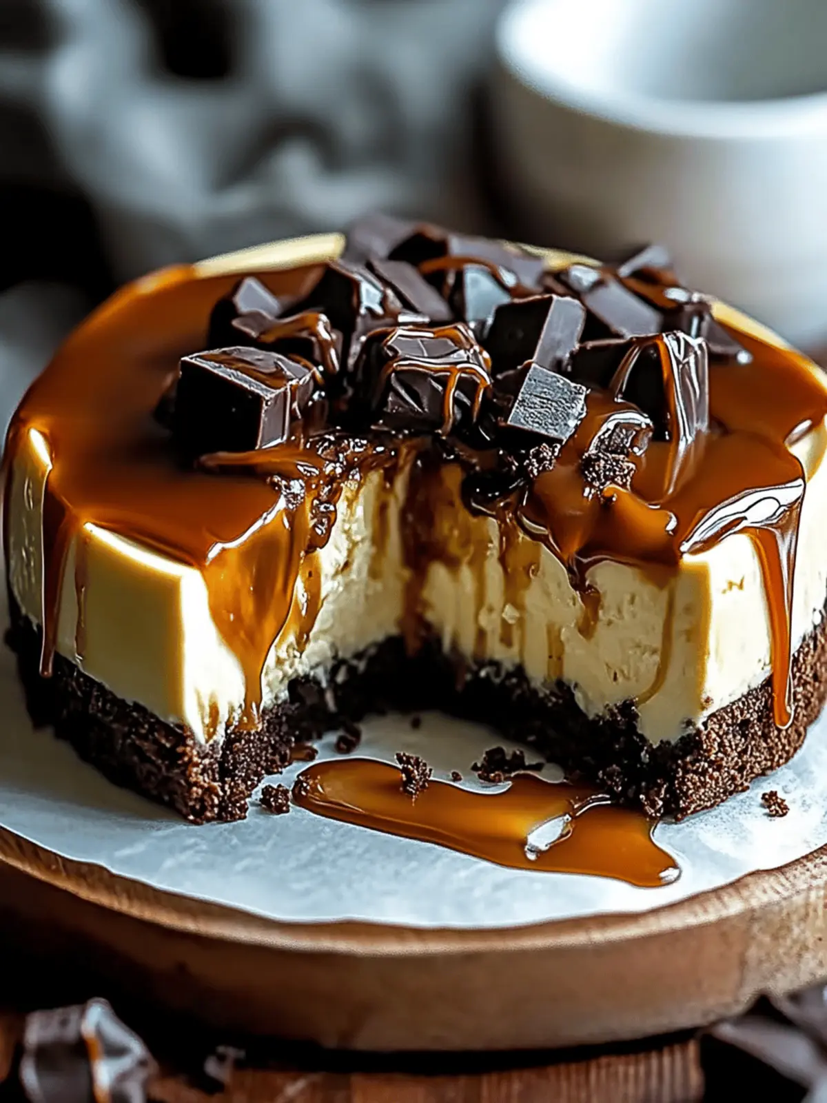 Caramel Brownie Cheesecake