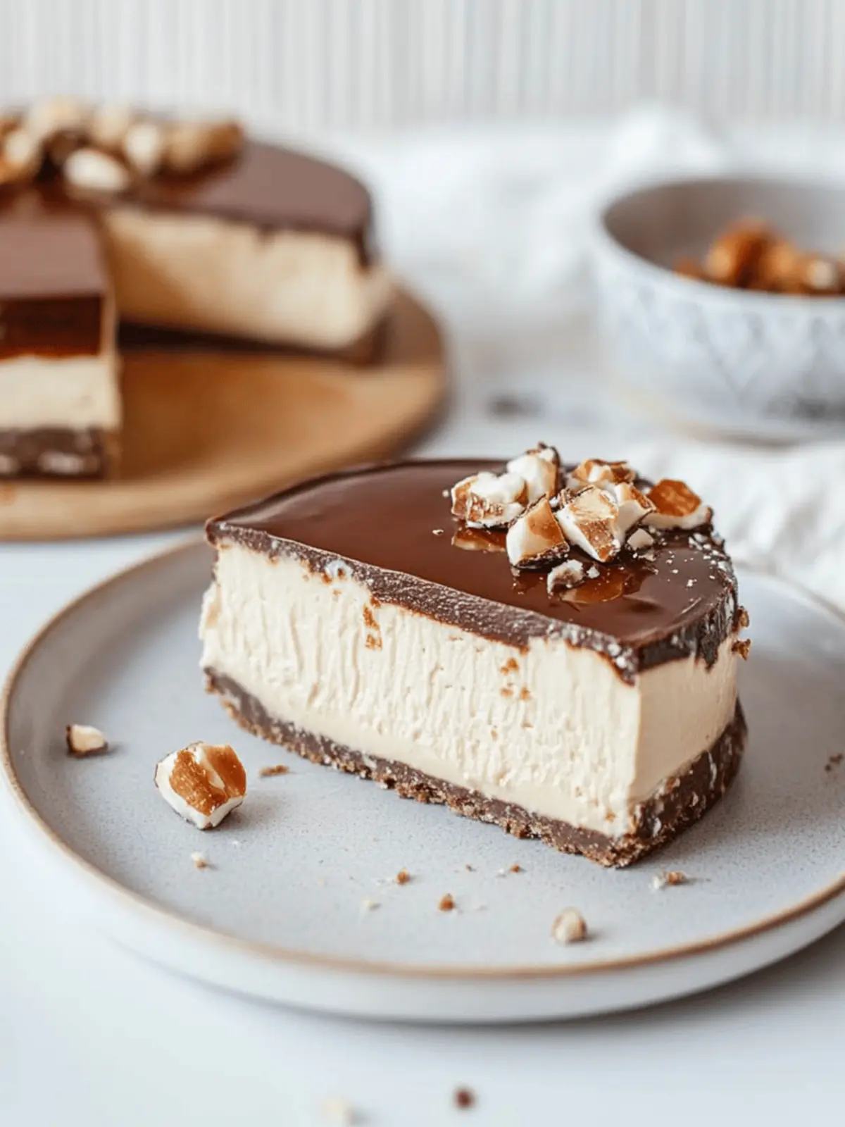 Vegan Snickers Cheesecake