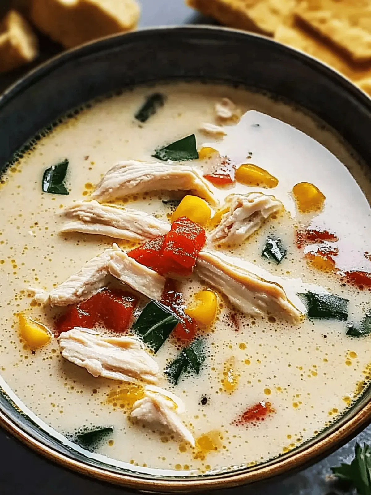 Creamy Crack Chicken Soup