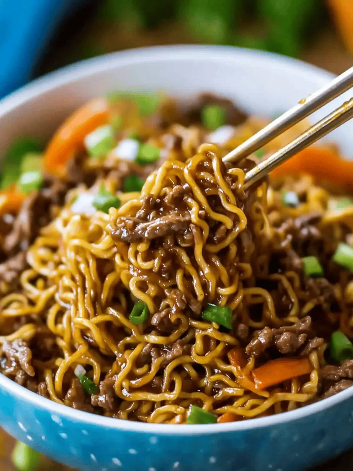 Slow Cooker Beef Ramen Noodles