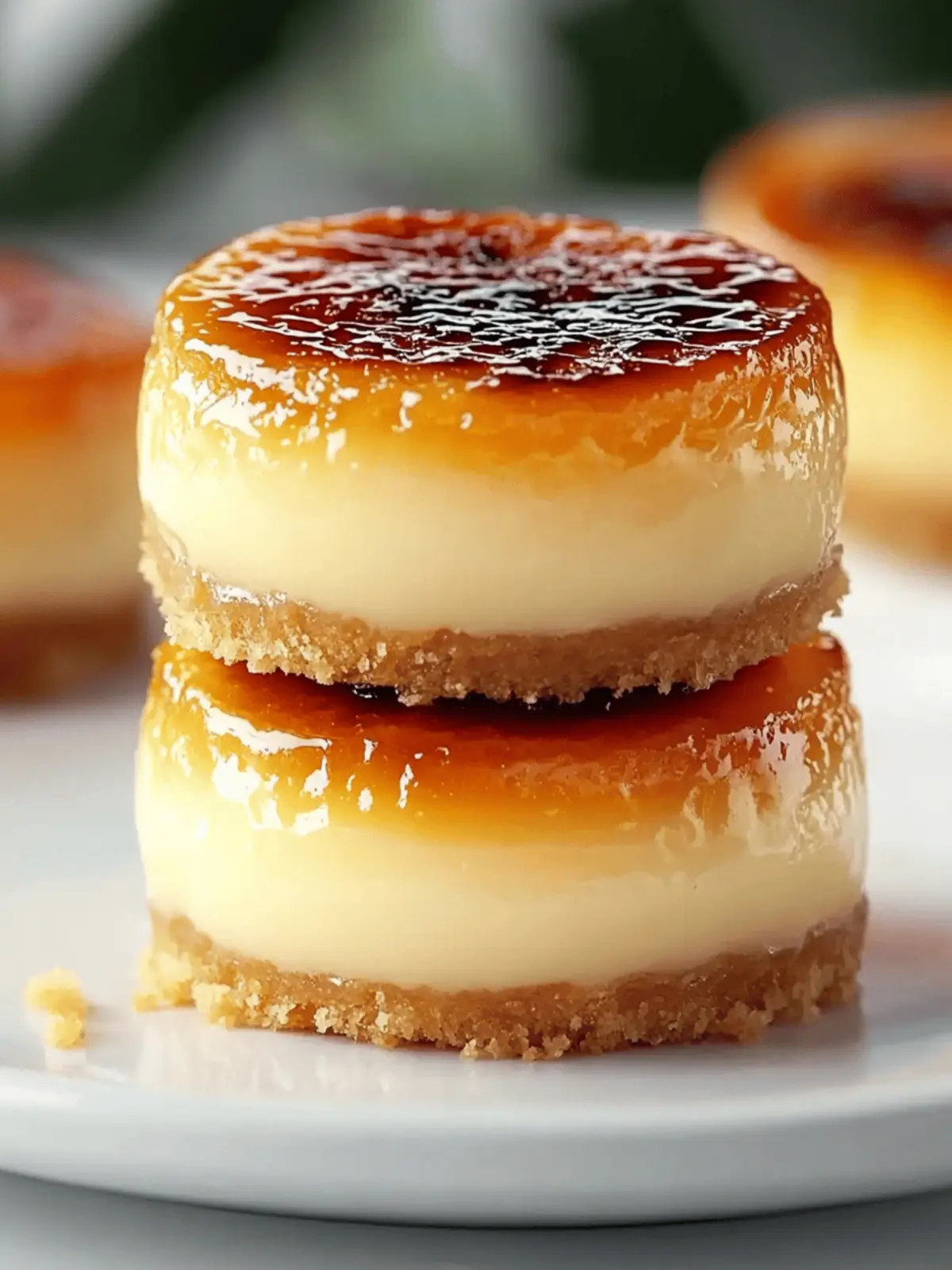 Mini Crème Brûlée Cheesecakes