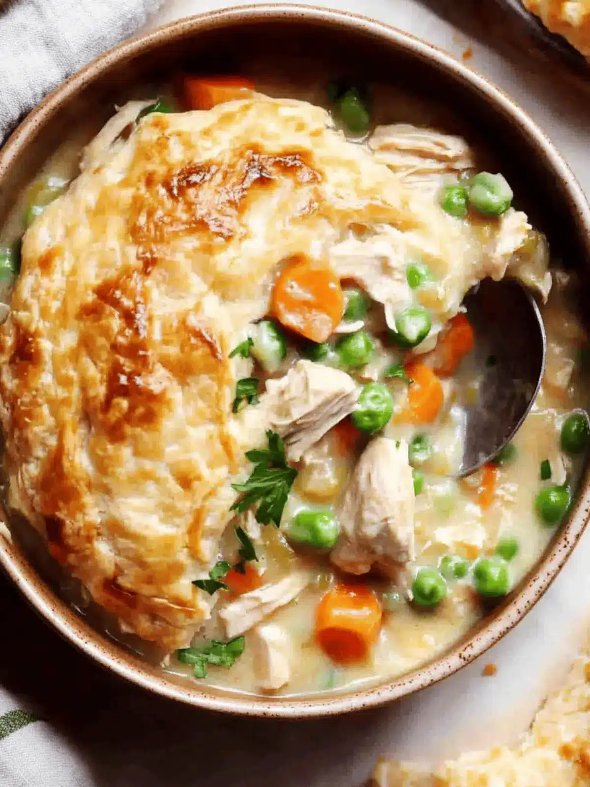 Crustless Chicken Pot Pie