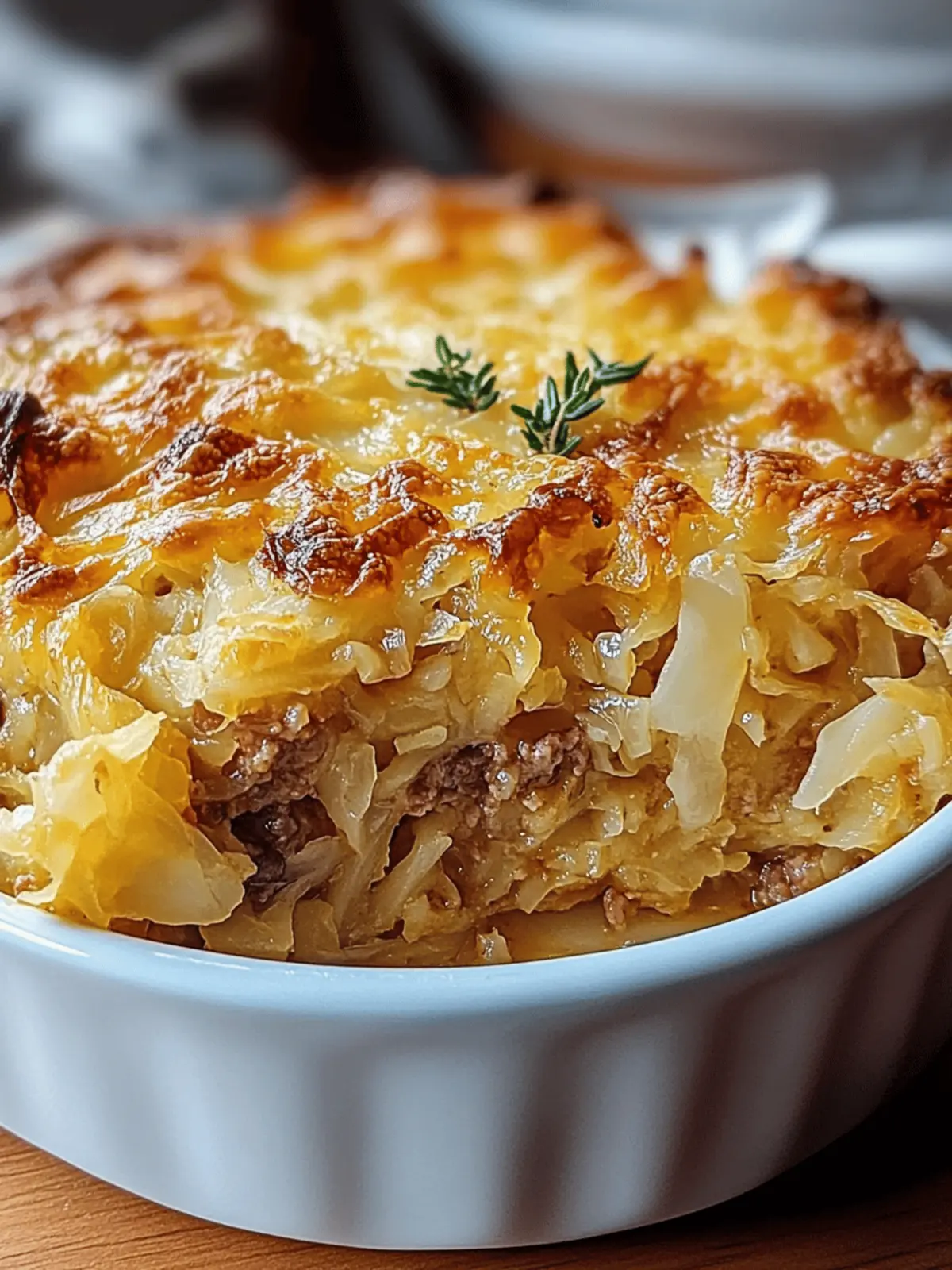 Sauerkraut Casserole