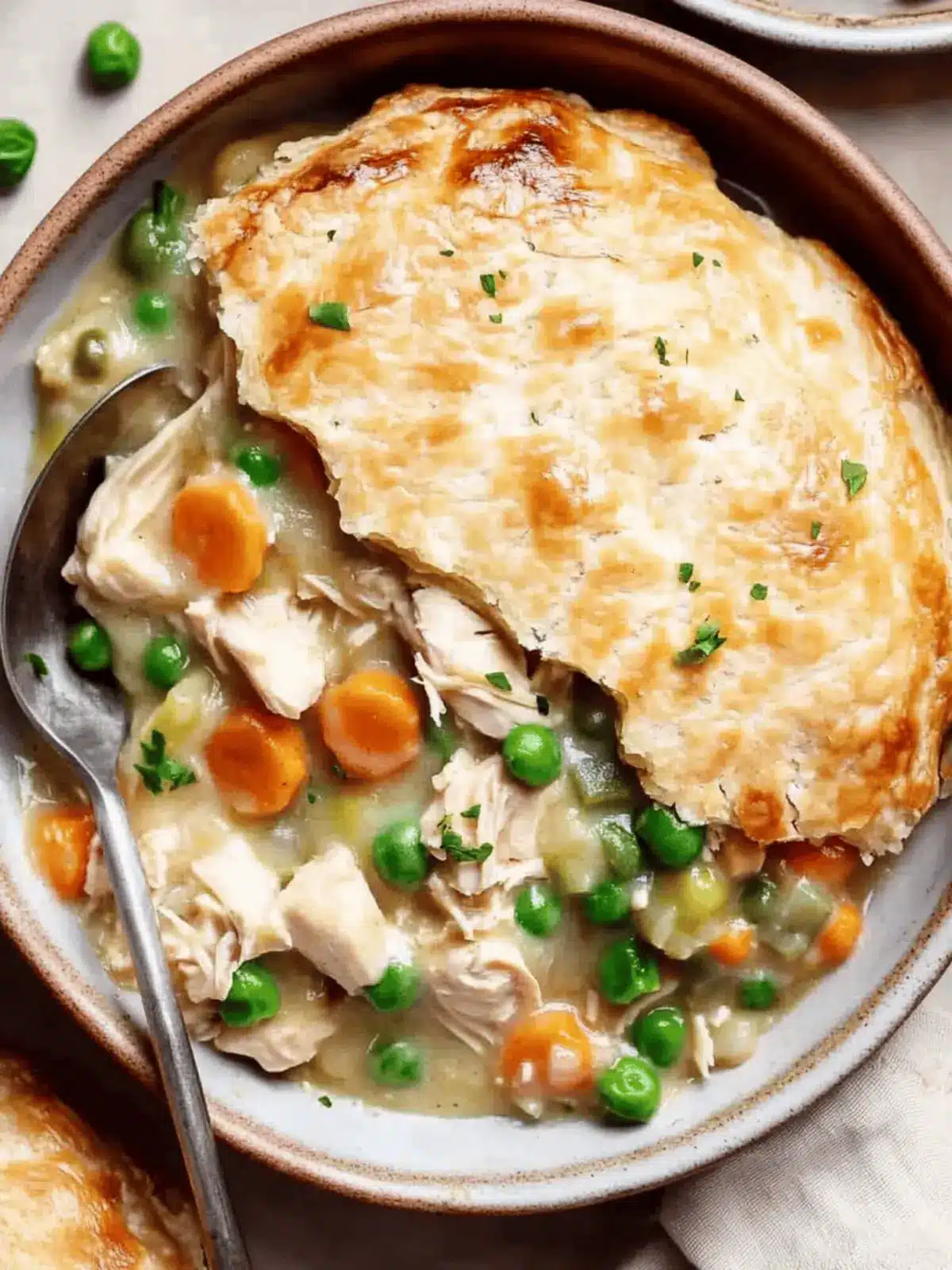 Crustless Chicken Pot Pie