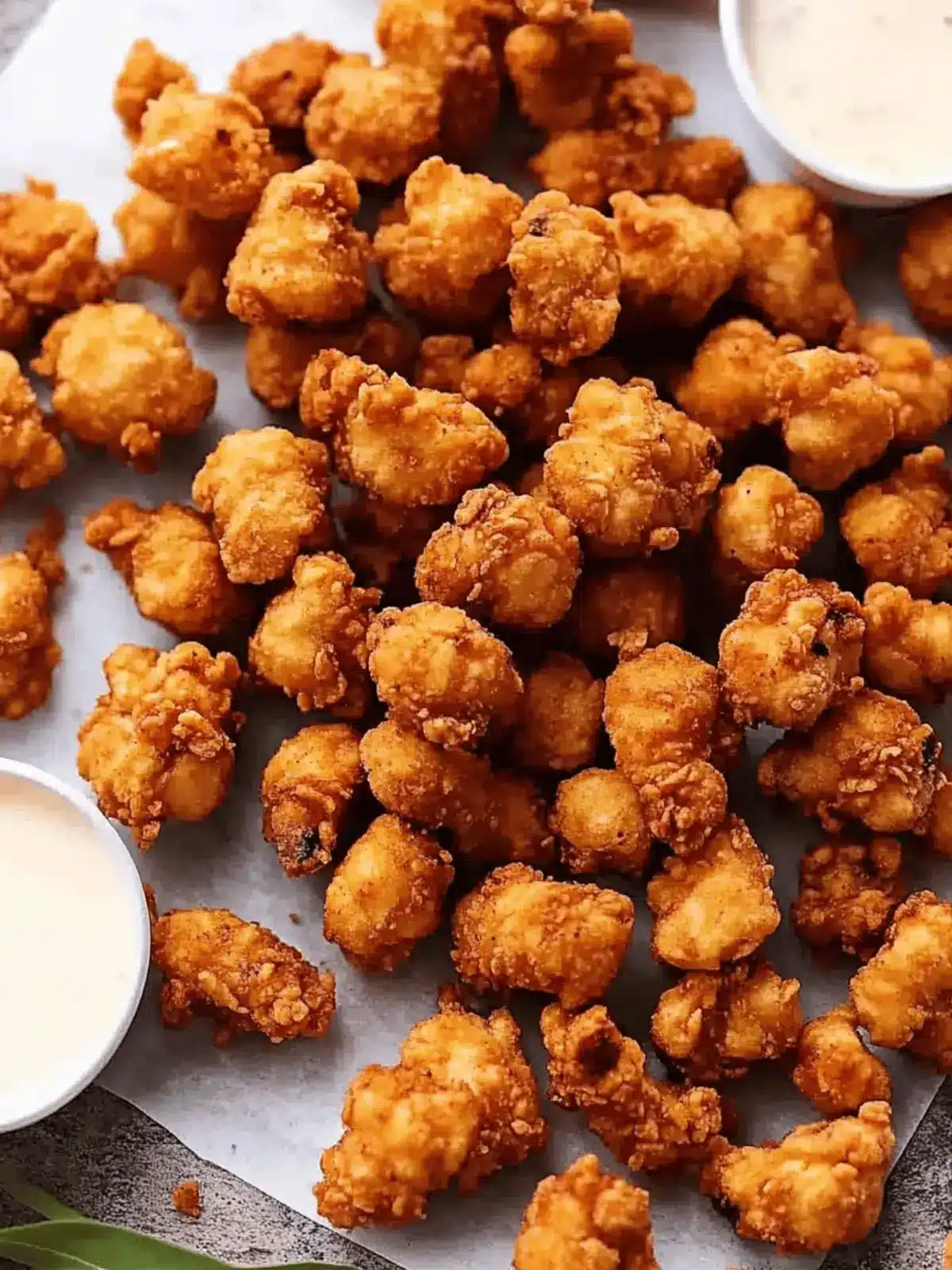 crispy popcorn chicken