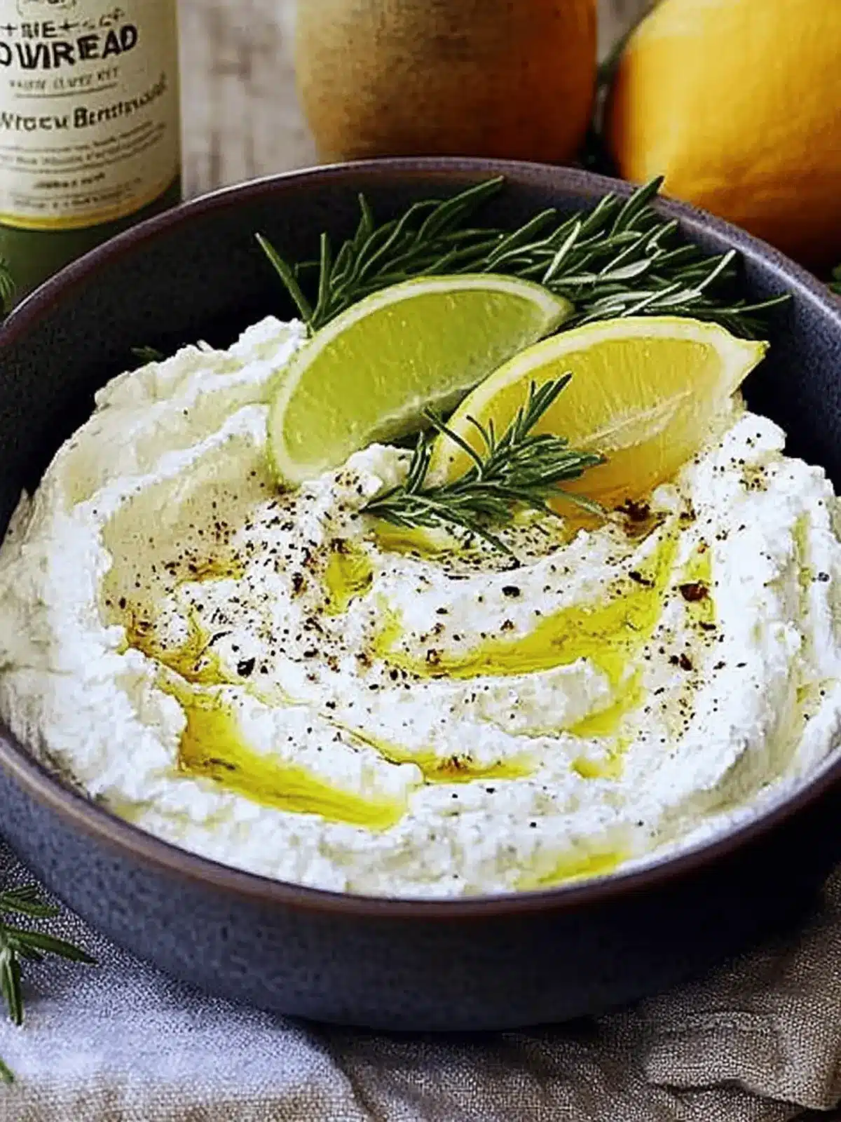 Creamy Whipped Feta with Fresh Herbs
