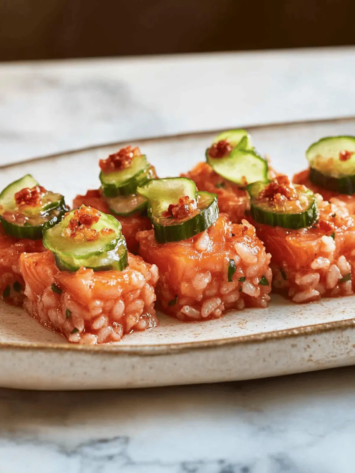 Crispy Rice with Spicy Salmon
