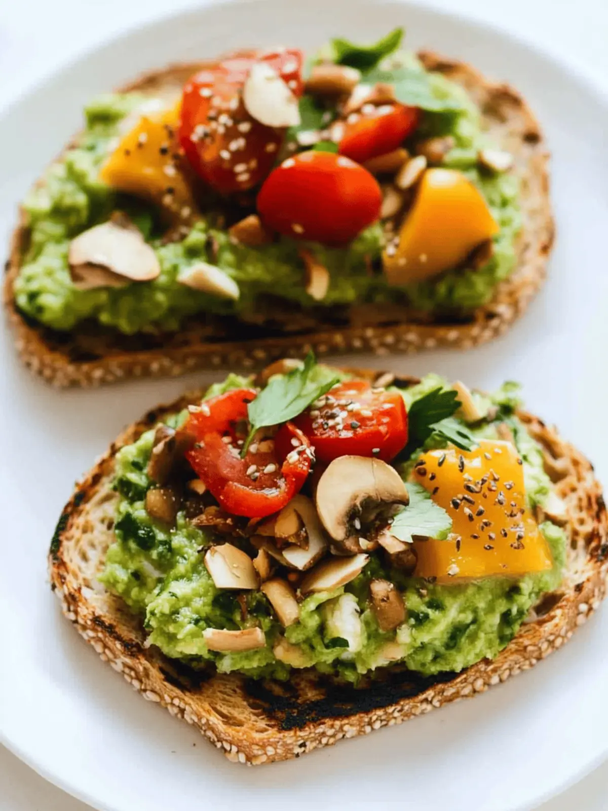 High-Protein Vegan Breakfast Toasts