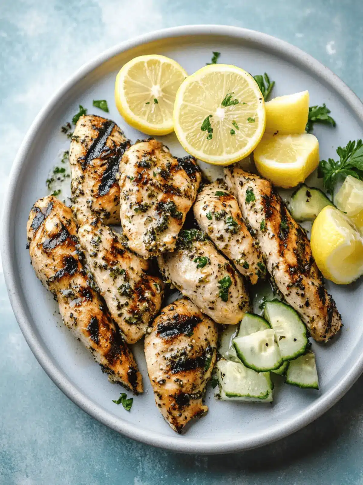 Lemon Herb Marinated Grilled Chicken