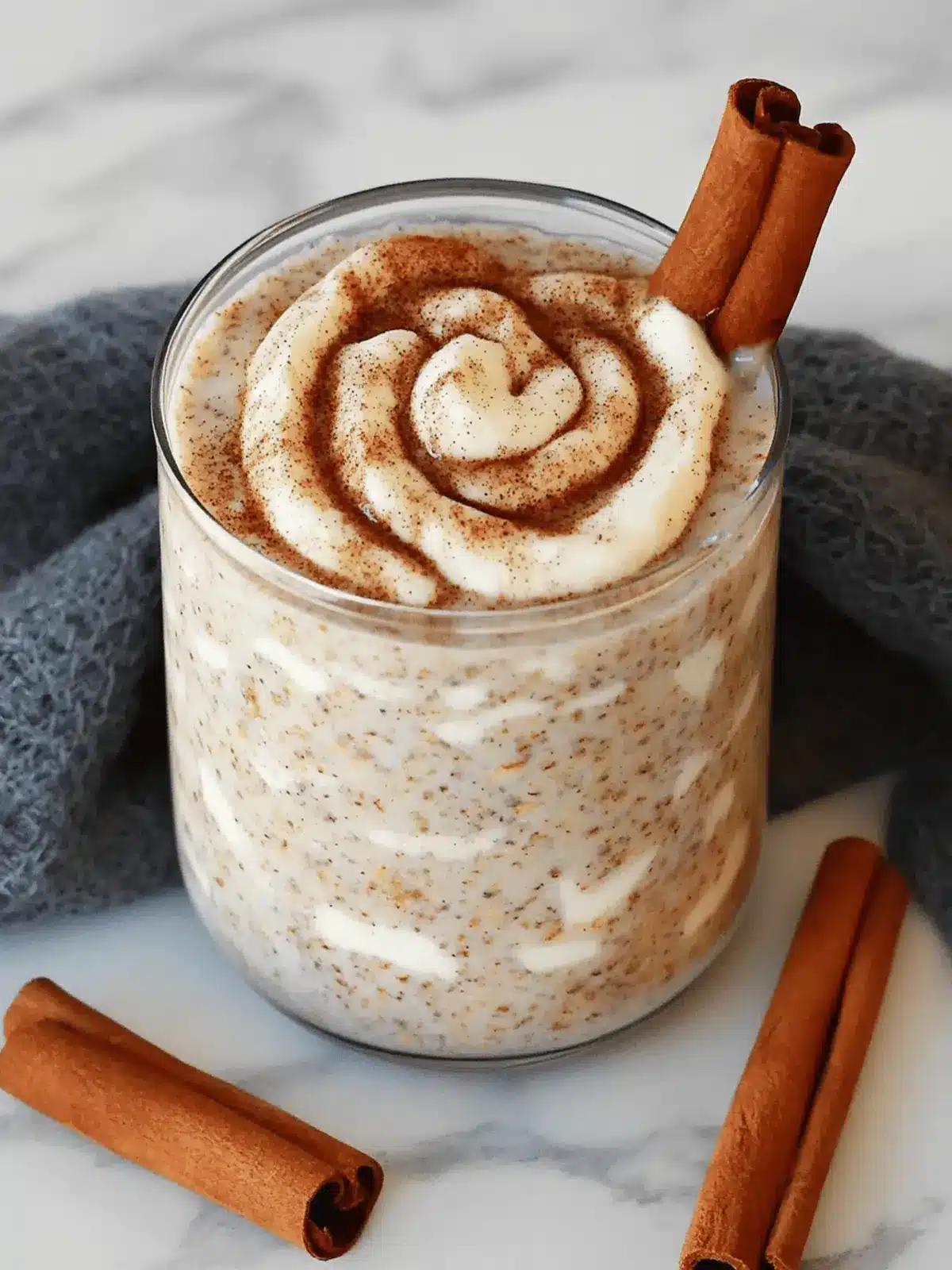 Cinnamon Roll Overnight Oats