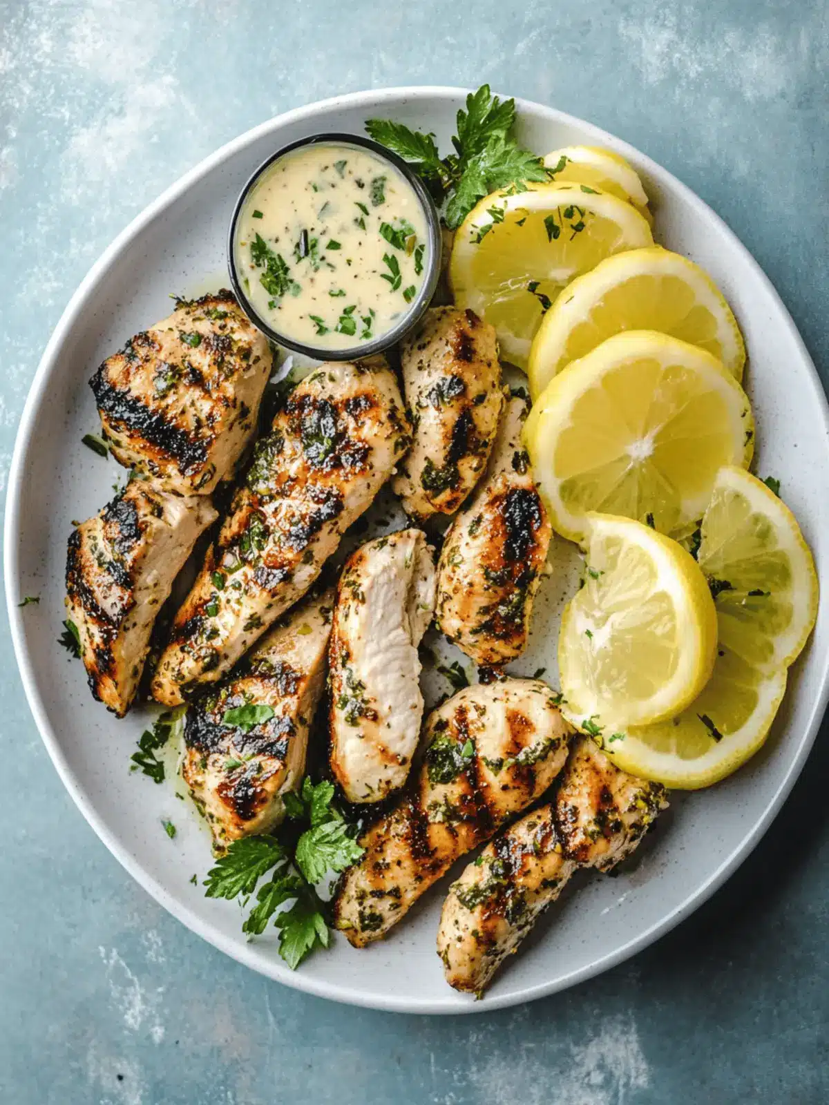 Lemon Herb Marinated Grilled Chicken