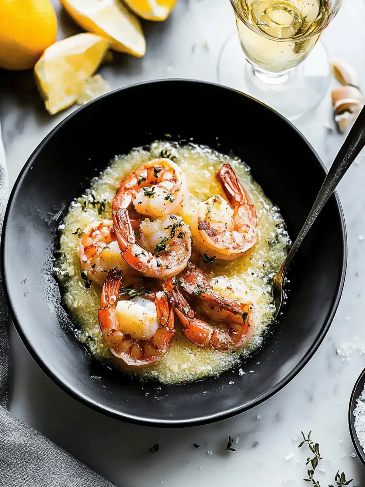 Prosecco Butter Poached Shrimp