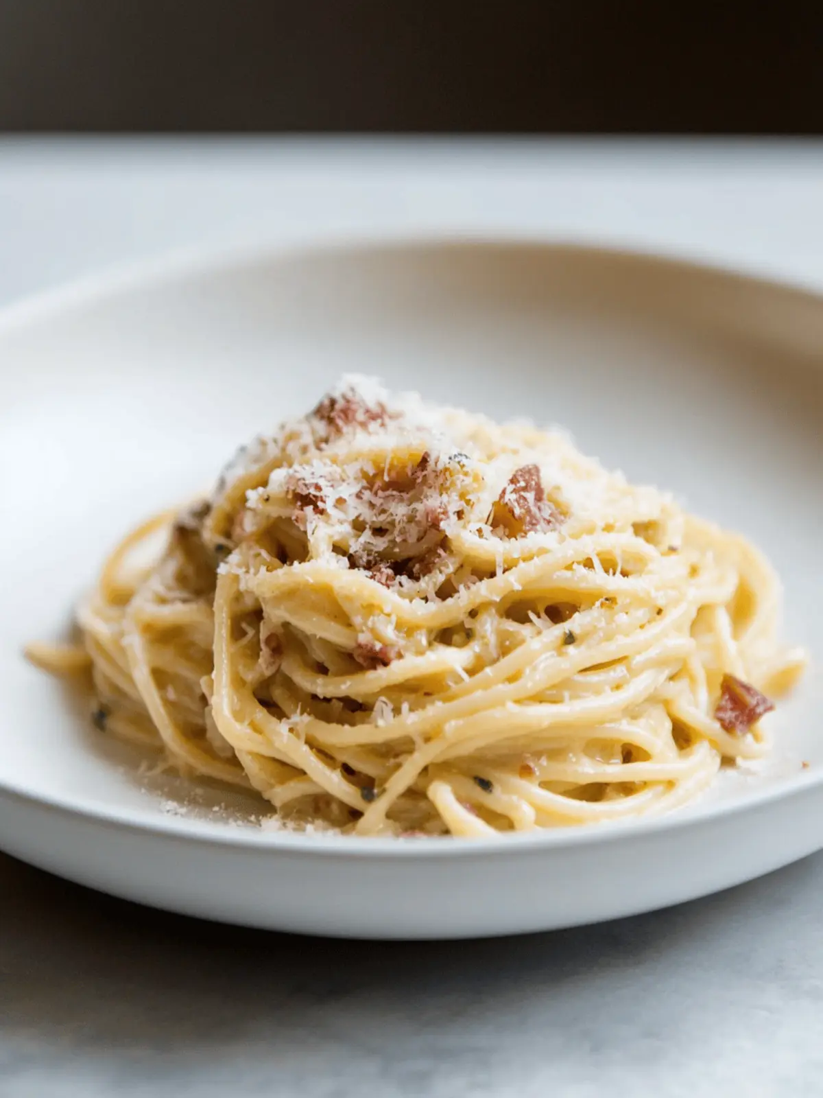 Creamy Spaghetti Carbonara with Easy Crispy Bacon Twist 4 Spaghetti Carbonara