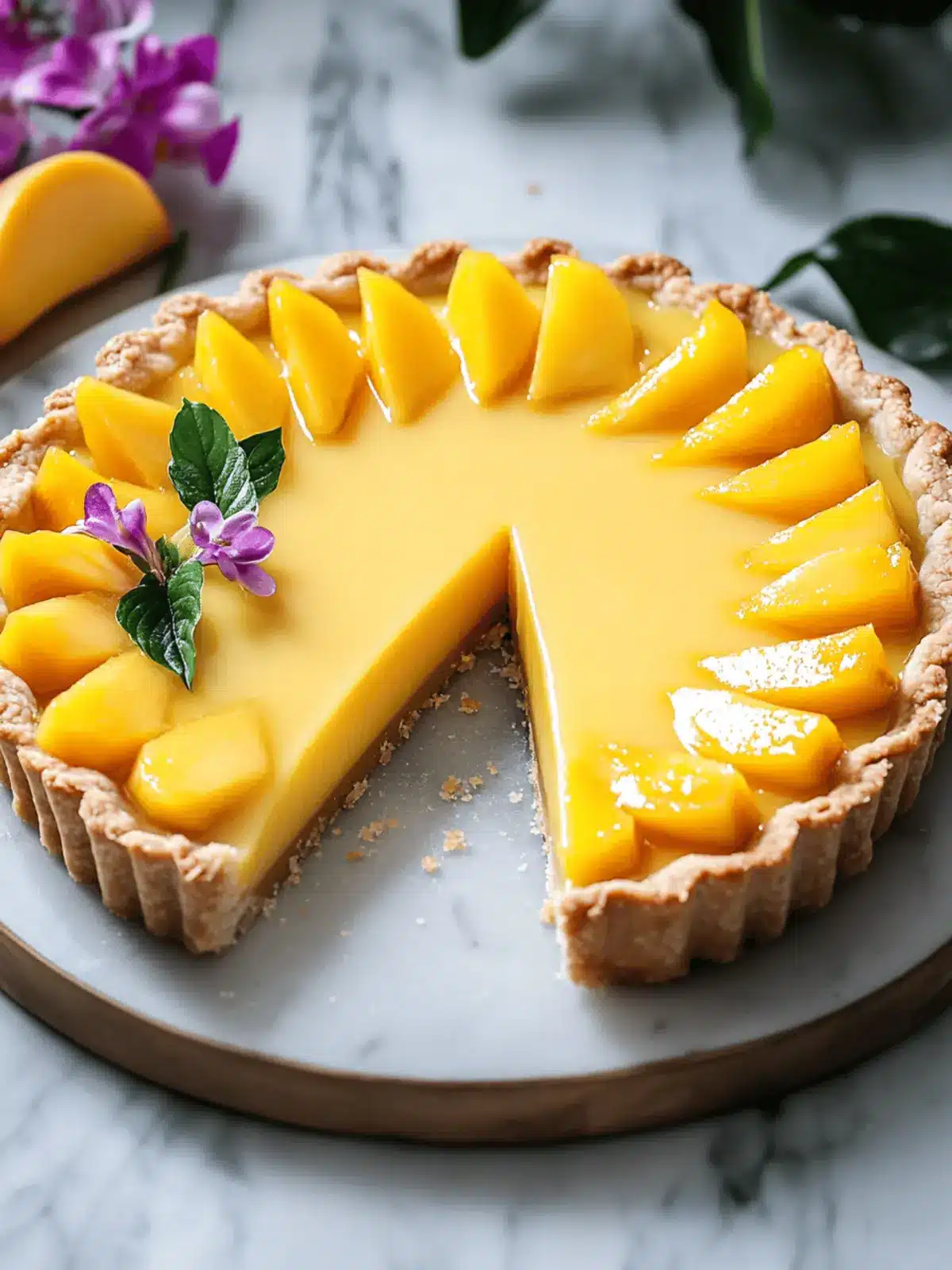 Mango Curd Tart