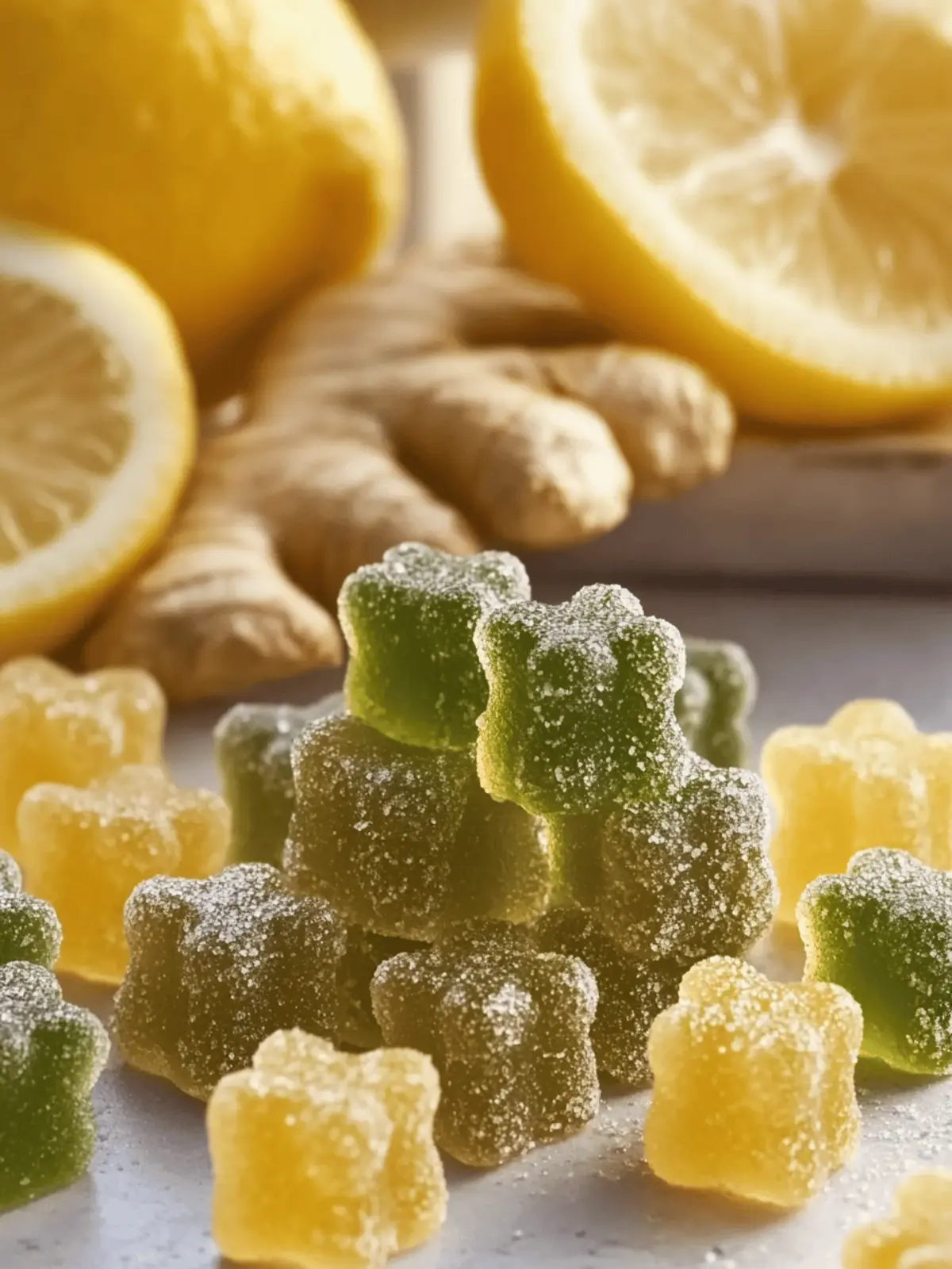 Green Tea, Lemon & Ginger Gummies