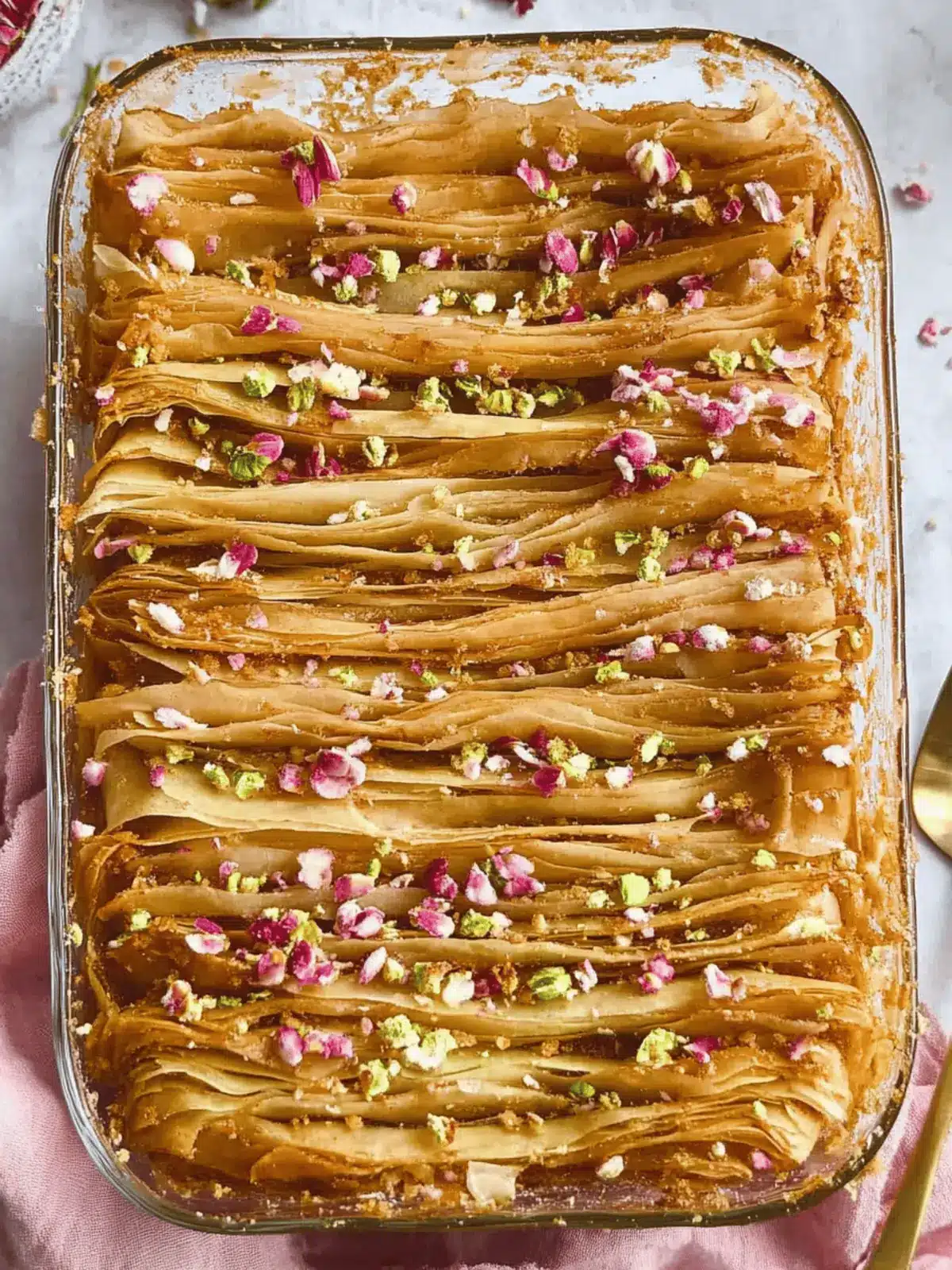 Phyllo Dough Crinkle Cake with eggless option