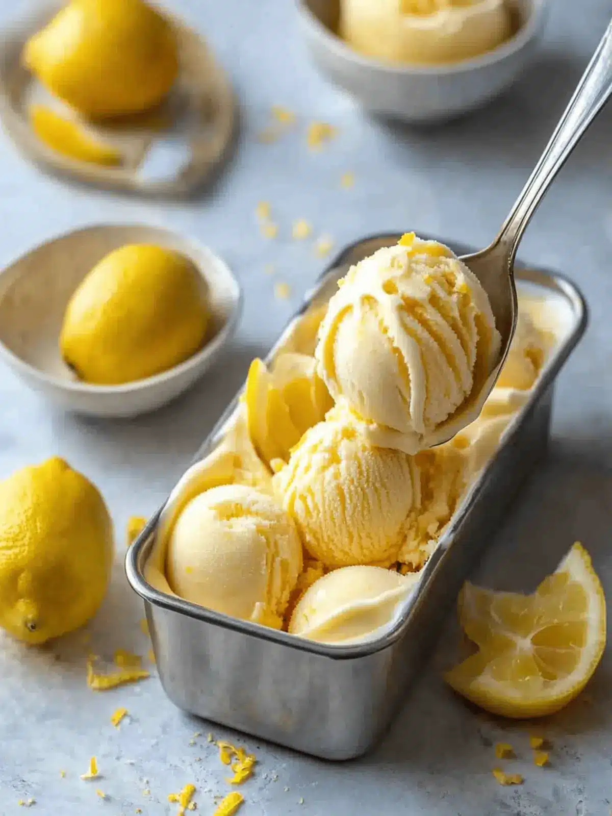 Tangy Lemon Curd Ice Cream: A Creamy Summer Delight 3 Lemon Curd Ice Cream