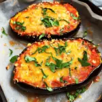 Vegan Stuffed Eggplant Parmesan