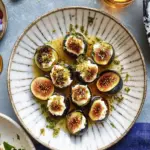 Feta-Stuffed Figs With Saffron Syrup