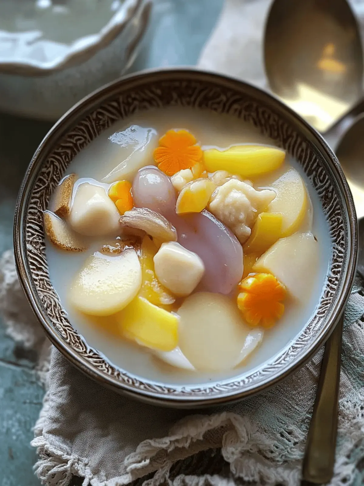 Ginataang Bilo Bilo - Filipino Dessert Pudding