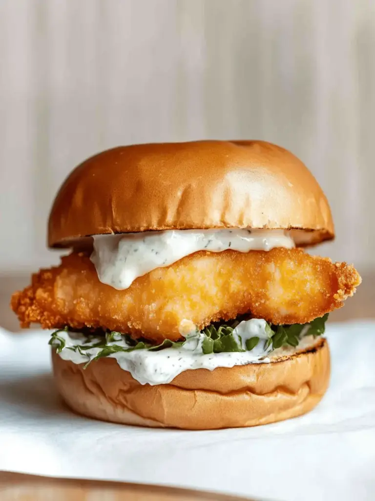 Fried Cod Fish Sandwich