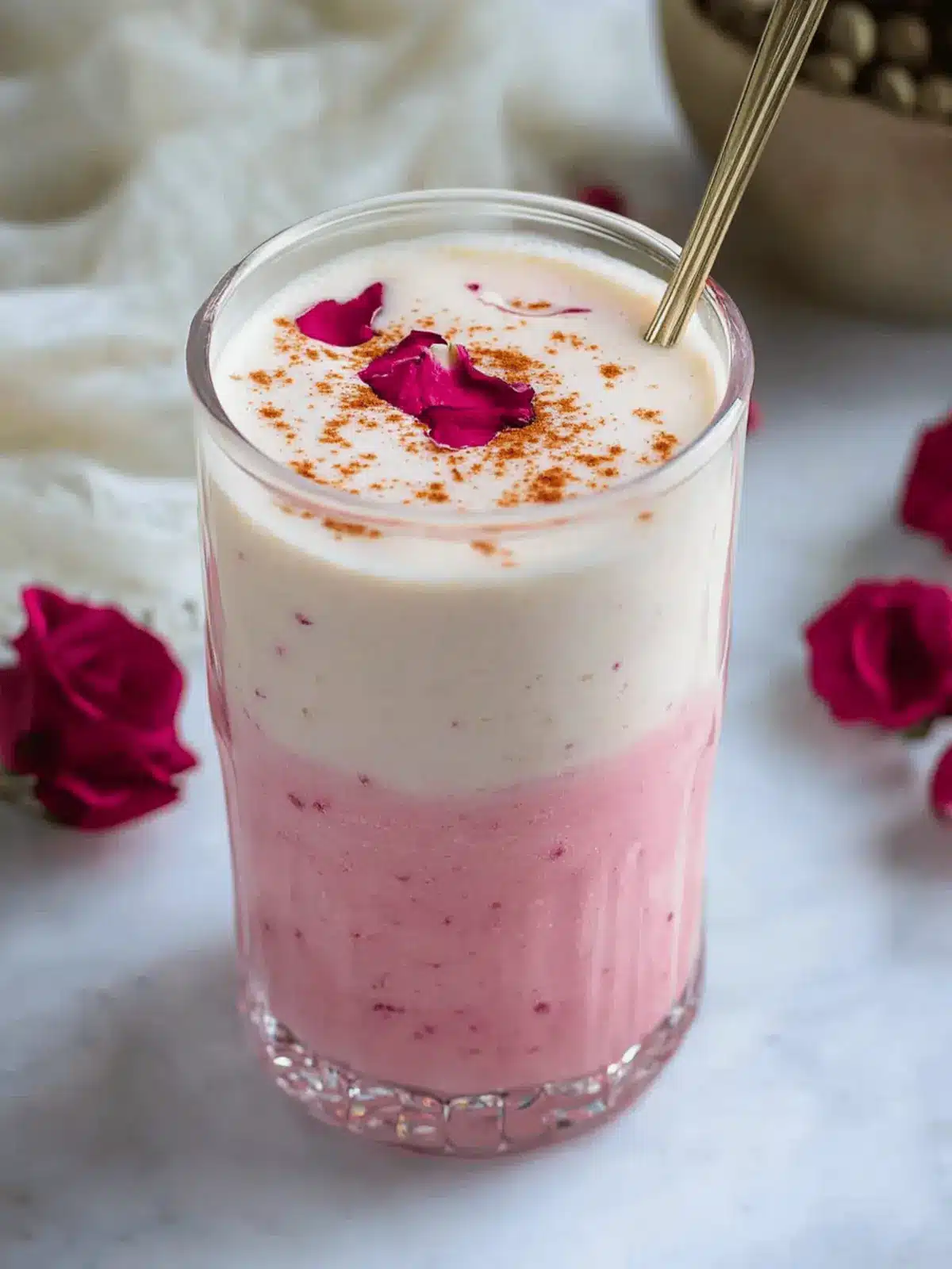 Rose Cardamom Lassi