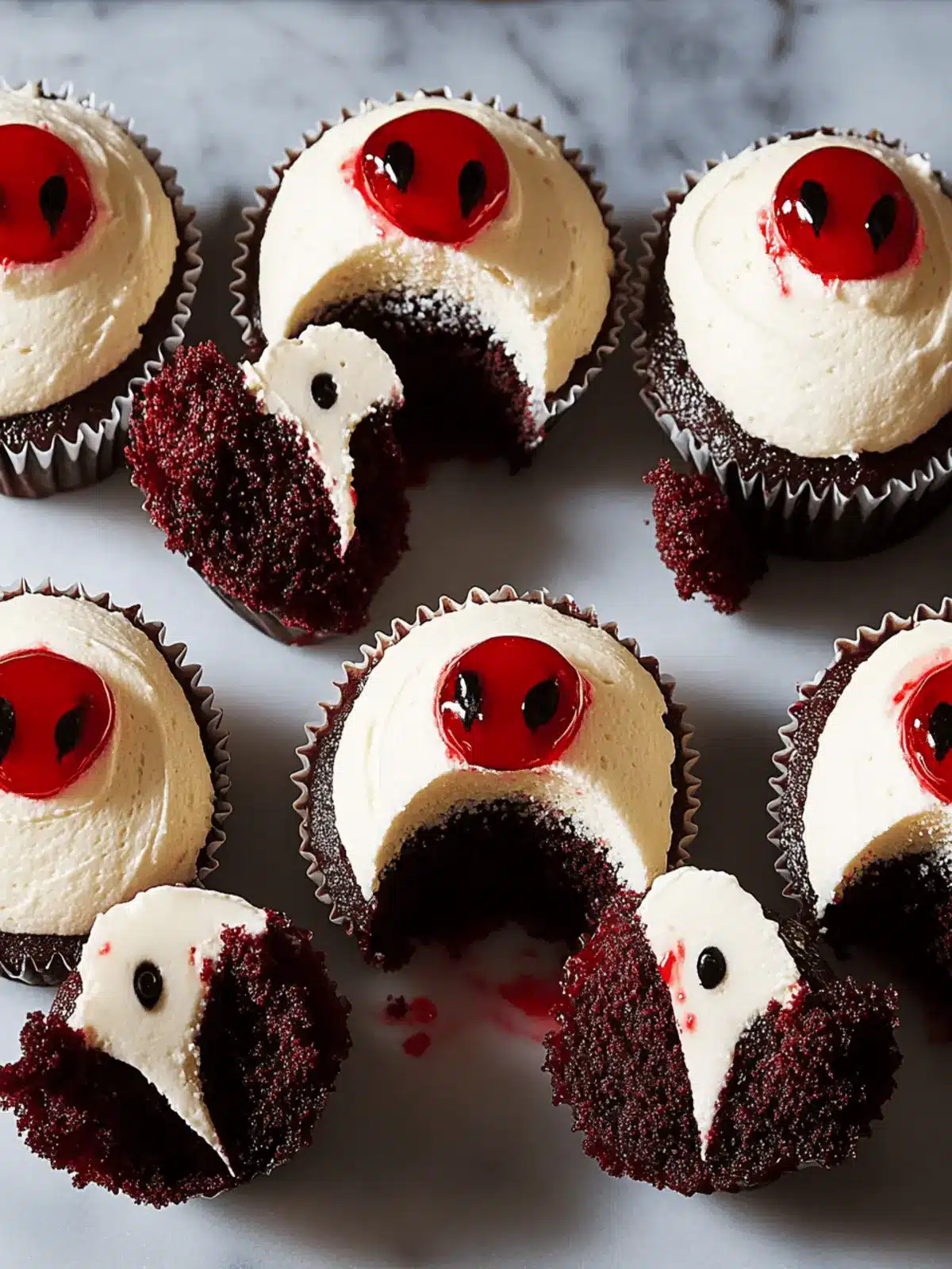 Vampire Cupcakes: Spooky Chocolate Treats for Halloween Fun 4 Vampire Cupcakes
