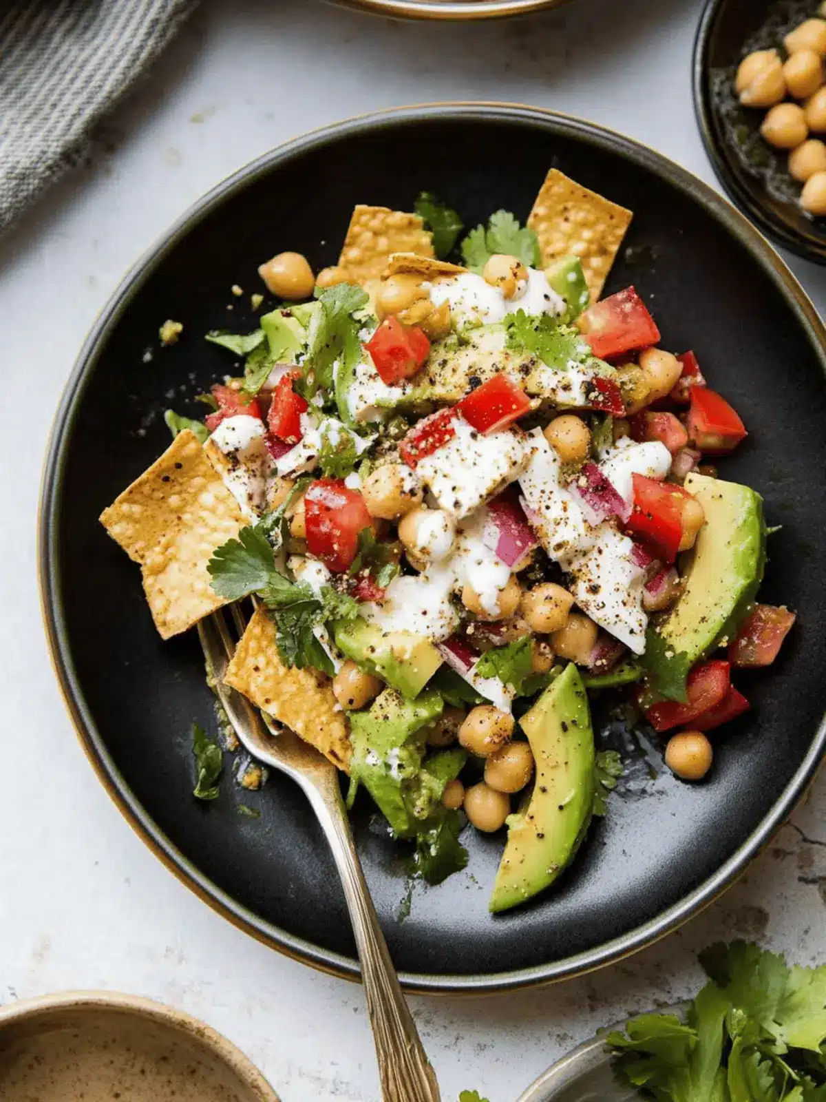 Avocado Chickpea Chaat