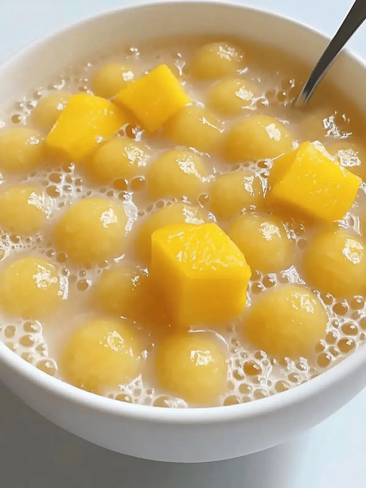 Mango Glutinous Rice Balls: A Tropical Delight to Savor 4 Mango Glutinous Rice Balls