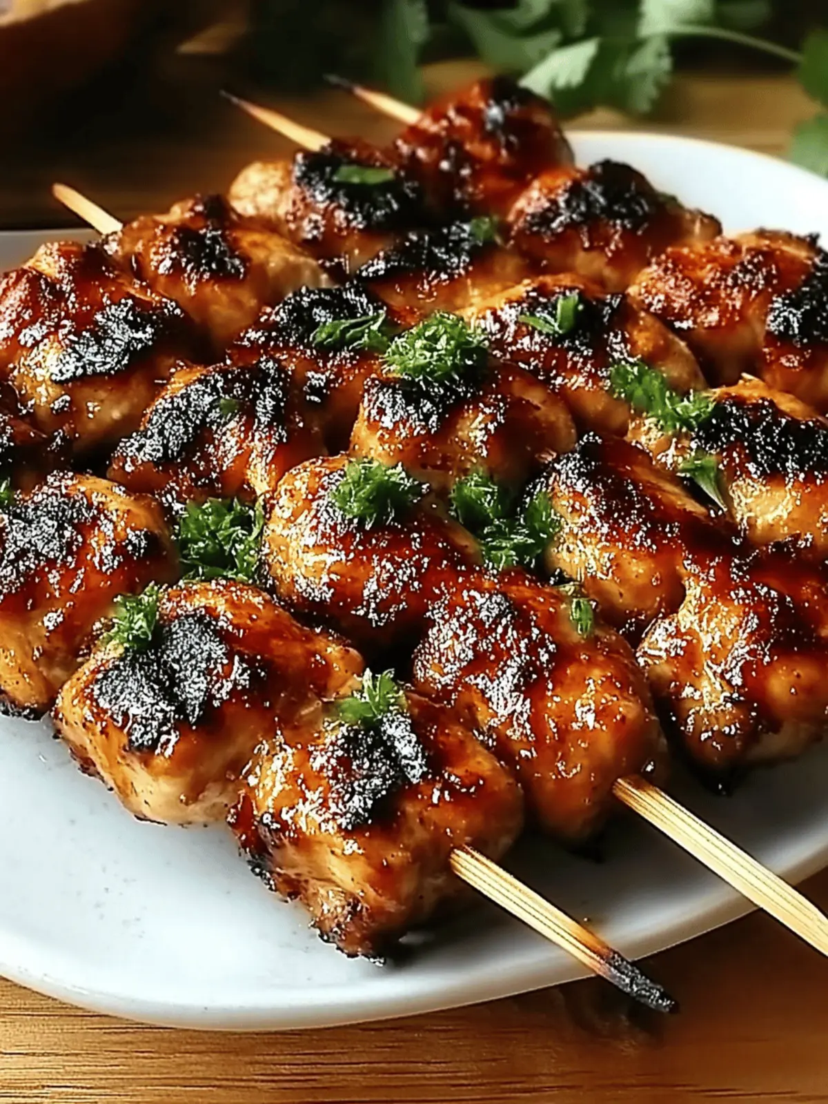 Grilled Thai Coconut Chicken Skewers