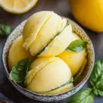 Lemon Basil Sorbet