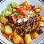 Ground Beef and Potato Taco Bowl