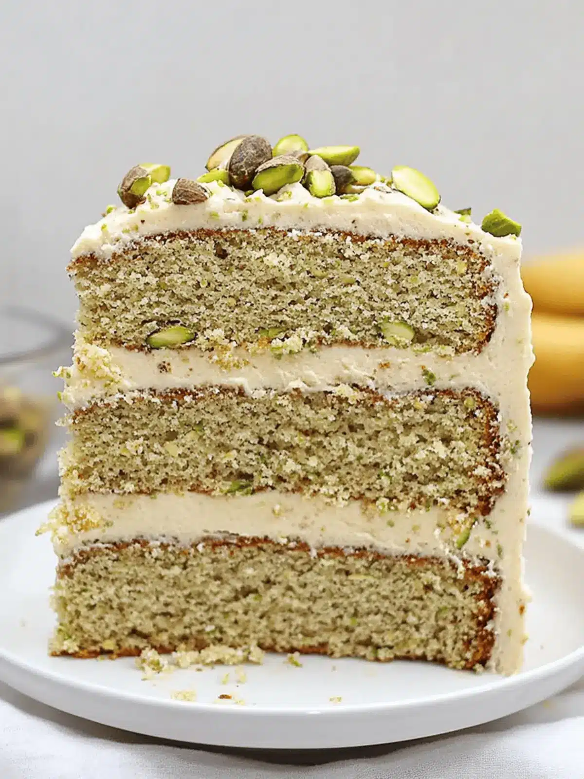 Pistachio Cake with Pistachio Buttercream