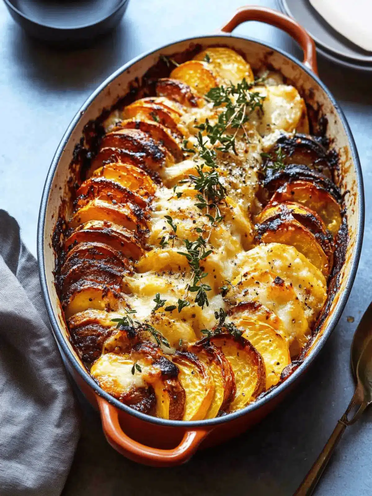 Cheesy Root Vegetable Gratin
