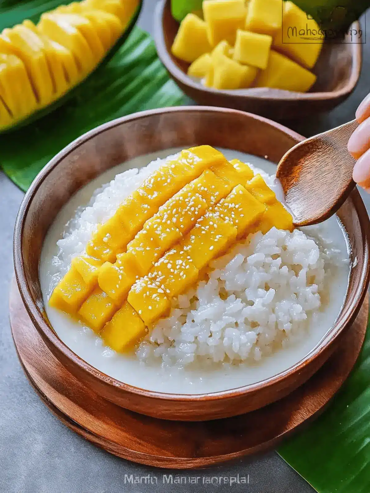 Mango Sticky Rice with Ube: A Sweet Fusion Delight 2 Mango Sticky Rice